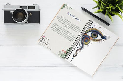 Art to Doors | Inner Vision | Spiral Notebooks | A5 Size Paper | 120 Pages | 70 GSM Paper | Attractive Cover Designs