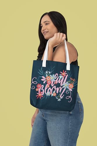 Art to Doors | Full Bloom | Tote Bags | Shopping Bag For Grocery | Aesthetic Carry Bag | Tote Bag for Shopping, Travel, office & beach bags for women