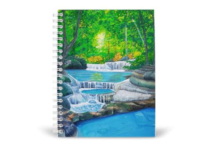 Art to Doors | The Green Valley | Artist Sudesh Kundley | Spiral Notebooks | A5 Size Paper | 120 Pages | 70 GSM Paper | Attractive Cover Designs