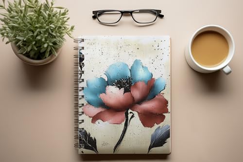 Art to Doors | Dual Bloom | Spiral Notebooks | A5 Size Paper | 120 Pages | 70 GSM Paper | Attractive Cover Designs