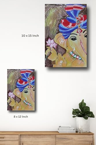 Art to Doors | Lord ganesha | Artist Bindu Kamboj | Vertical | Art Prints | Home Decor | Wall Art | Gift Items | Canvas Frame