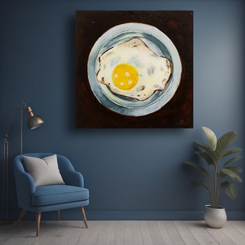 Art to Doors | Sunny Side Up | Square | Artist Uthiraa Mahalingam | Home Decor | Wall Art | Gifts for Women | Gifts for Men | Canvas Frame