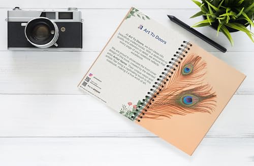 Art to Doors | Regal Radiance | Spiral Notebooks | A5 Size Paper | 120 Pages | 70 GSM Paper | Attractive Cover Designs