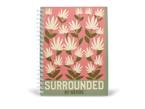 Art to Doors | Surrounded By Nature | Spiral Notebooks | A5 Size Paper | 120 Pages | 70 GSM Paper | Attractive Cover Designs