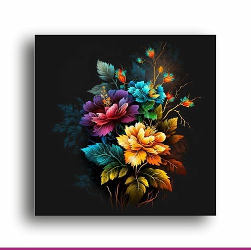 Art to Doors Sunny Blooms: Yellow Floral Canvas Print - Illuminate Your Space with Nature's Radiance! | Personalized Gift For Anniversary, Birthday, Wedding, Home Decor