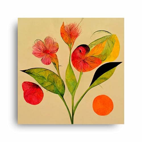 Art to Doors | Playful Petals | Square | Art Print | Home Decor | Wall Decor | Gifts for Women | Gifts for Men | Wall Art |