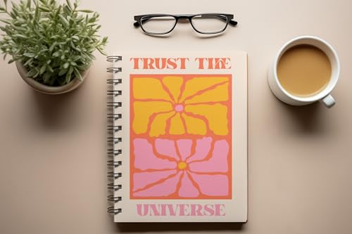 Art to Doors | Trust The Universe | Spiral Notebooks | A5 Size Paper | 120 Pages | 70 GSM Paper | Attractive Cover Designs