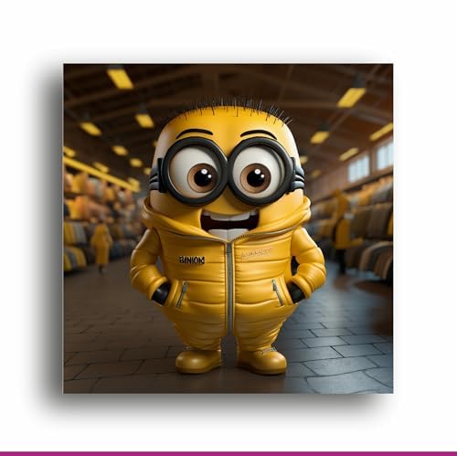 Art to Doors Gru the Minion: Adorable Yellow Jacket Illustration