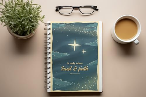 Art to Doors | Trust And Faith | Spiral Notebooks | A5 Size Paper | 120 Pages | 70 GSM Paper | Attractive Cover Designs