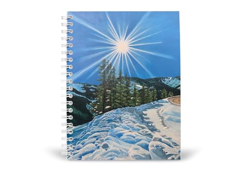 Art to Doors | Pleasant Sunshine | Artist Megha Tiwari | Spiral Notebooks | A5 Size Paper | 120 Pages | 70 GSM Paper | Attractive Cover Designs