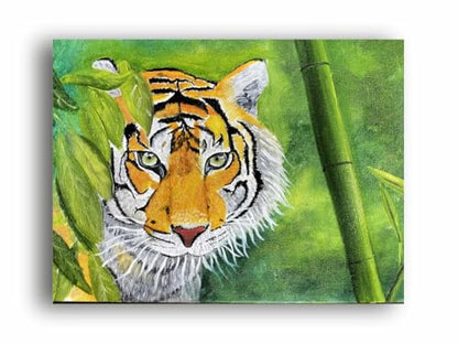 Art to Doors | Wild Life - The Tiger | Artist Sudesh Kundley | Horizontal | Art Prints | Home Decor | Wall Decor | Gift Items | Wall Art