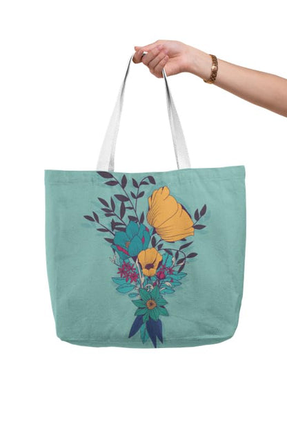 Art to Doors | Teal Oasis | Tote Bags | Shopping Bag For Grocery | Aesthetic Carry Bag | Tote Bag for Shopping, Travel, office & beach bags for women