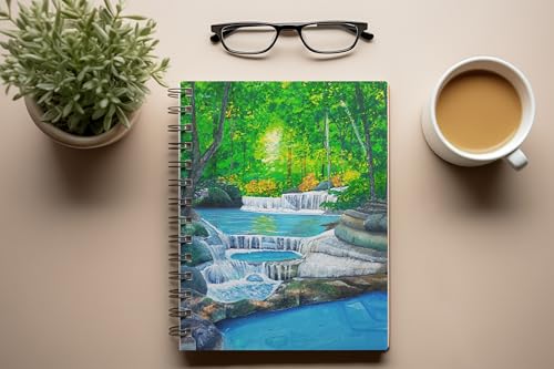 Art to Doors | The Green Valley | Artist Sudesh Kundley | Spiral Notebooks | A5 Size Paper | 120 Pages | 70 GSM Paper | Attractive Cover Designs