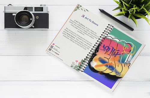 Art to Doors | Youth Graffiti | Spiral Notebooks | A5 Size Paper | 120 Pages | 70 GSM Paper | Attractive Cover Designs