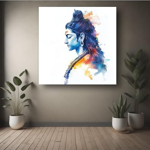 Art to Doors | Divine Lord Shiva Idol Art | Square | Art Print | Home Decor | Wall Decor | Gifts for Women | Gifts for Men | Gift Items | Wall Art