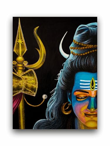 Art to Doors | Shiv Shanti For Healing | Artist Deepika Khemani | Vertical | Art Prints | Home Decor | Wall Art | Gift Items | Canvas Frame