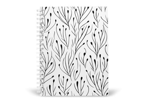 Art to Doors | Birch Branch Silhouette Pattern | Spiral Notebooks | A5 Size Paper | 120 Pages | 70 GSM Paper | Attractive Cover Designs