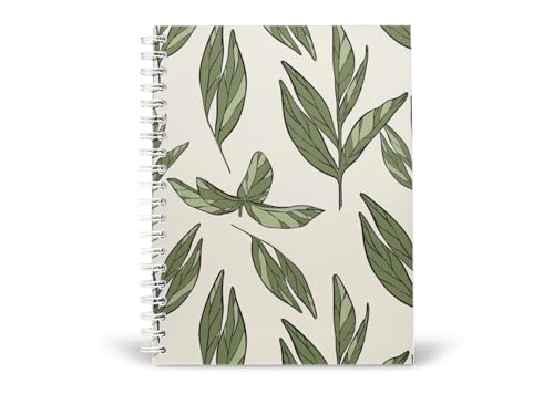 Art to Doors | Spring Green Foliage | Spiral Notebooks | A5 Size Paper | 120 Pages | 70 GSM Paper | Attractive Cover Designs