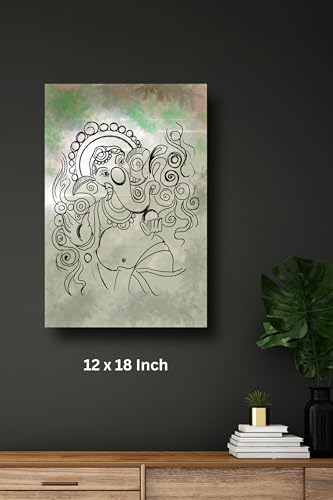 Art to Doors | Lambodara | Artist Dipankar | Vertical | Art Prints | Home Decor | Wall Art | Gift Items | Canvas Frame