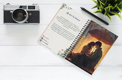 Art to Doors | Twilight Romance | Spiral Notebooks | A5 Size Paper | 120 Pages | 70 GSM Paper | Attractive Cover Designs