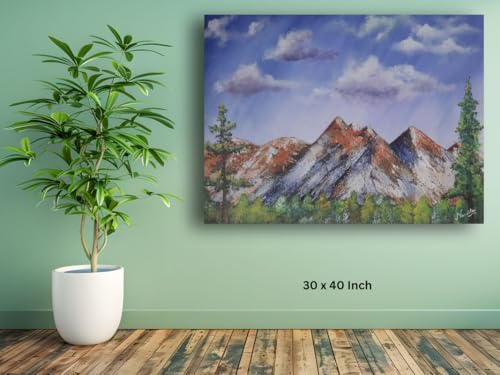 Art to Doors | Mountain Panaroma | Artist Nandita Venkatraman | Horizontal | Art Print | Home Decor | Wall Decor | Gift Items | Wall Art