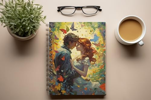 Art to Doors | A Moment of Passion | Spiral Notebooks | A5 Size Paper | 120 Pages | 70 GSM Paper | Attractive Cover Designs