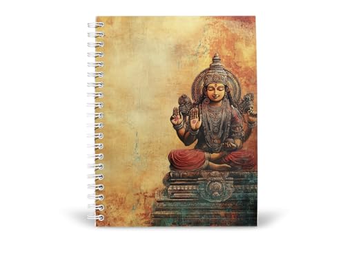 Art to Doors | Prosperity and Wisdom | Spiral Notebooks | A5 Size Paper | 120 Pages | 70 GSM Paper | Attractive Cover Designs