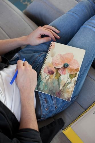 Art to Doors | Gentle Floral Tapestry | Spiral Notebooks | A5 Size Paper | 120 Pages | 70 GSM Paper | Attractive Cover Designs