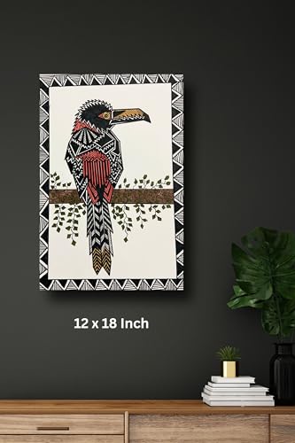 Art to Doors | Mountain Toucan | Artist Puja Kumari | Vertical | Art Prints | Home Decor | Wall Art | Gift Items | Canvas Frame