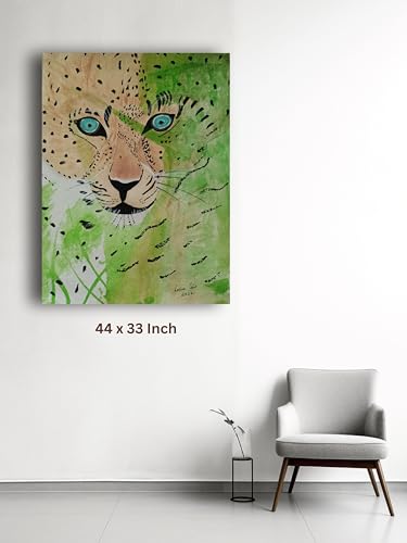 Art to Doors | Wild Cat | Artist Lovina Cano | Vertical | Art Prints | Home Decor | Wall Art | Gift Items | Canvas Frame