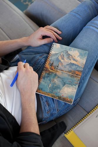 Art to Doors | Mountain's Embrace | Spiral Notebooks | A5 Size Paper | 120 Pages | 70 GSM Paper | Attractive Cover Designs