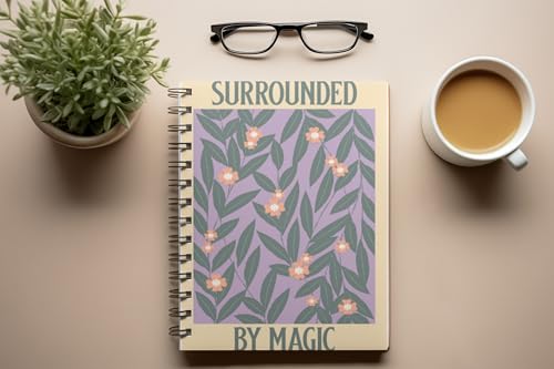 Art to Doors | Surrounded By Magic | Spiral Notebooks | A5 Size Paper | 120 Pages | 70 GSM Paper | Attractive Cover Designs