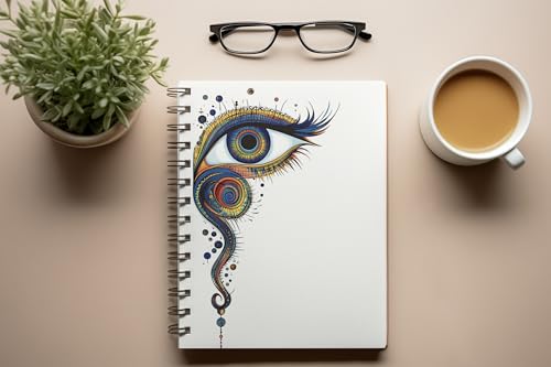 Art to Doors | Inner Vision | Spiral Notebooks | A5 Size Paper | 120 Pages | 70 GSM Paper | Attractive Cover Designs