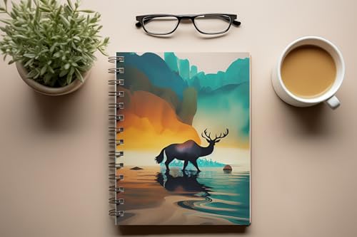 Art to Doors | The Forest's Lullaby | Spiral Notebooks | A5 Size Paper | 120 Pages | 70 GSM Paper | Attractive Cover Designs