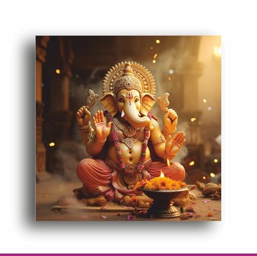 Divine 3D Lord Ganpati Illustration: Spiritual Artwork for Sacred Spaces, Home Decor, and Gifts | Personalized Gift For Anniversary, Birthday, Wedding, Home Decor