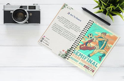 Art to Doors | Semifinal Buenos Aires | Spiral Notebooks | A5 Size Paper | 120 Pages | 70 GSM Paper | Attractive Cover Designs