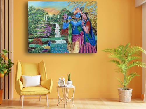 Art to Doors | Heavenly Charm | Artist Megha Tiwari | Horizontal | Art Prints | Home Decor | Gift Items | Wall Art | Canvas Frame