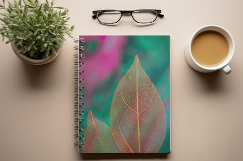 Art to Doors | Nature's Skeleton | Spiral Notebooks | A5 Size Paper | 120 Pages | 70 GSM Paper | Attractive Cover Designs