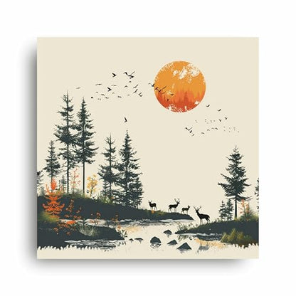 Art to Doors | Forest's Embrace | Square | Art Print | Home Decor | Wall Decor | Gifts for Women | Gifts for Men | Wall Art |