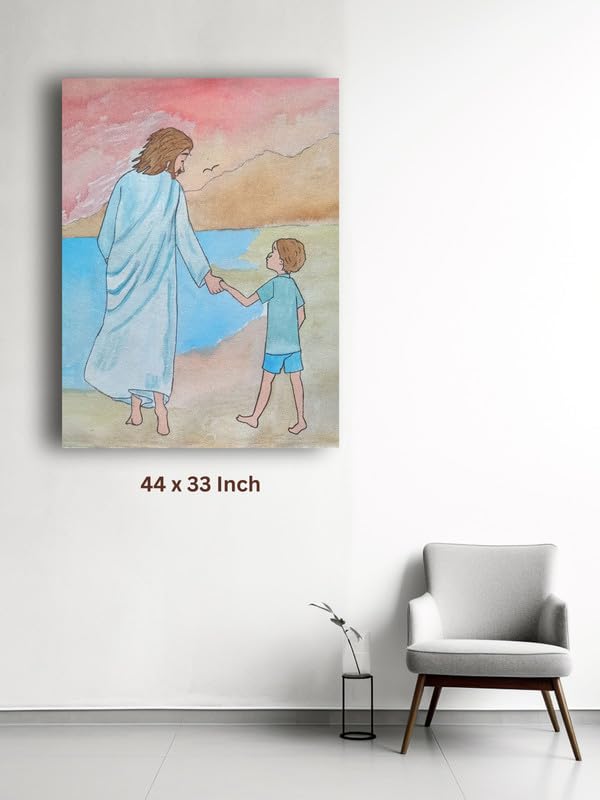 Art to Doors | Jesus And Me | Artist Lovina Cano | Vertical | Art Prints | Home Decor | Wall Decor | Gift Items | Wall Art