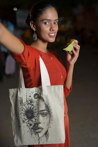 Art to Doors | Sunflower Soul | Tote Bags | Shopping Bag For Grocery | Aesthetic Carry Bag | Tote Bag for Shopping, Travel, office & beach bags for women|