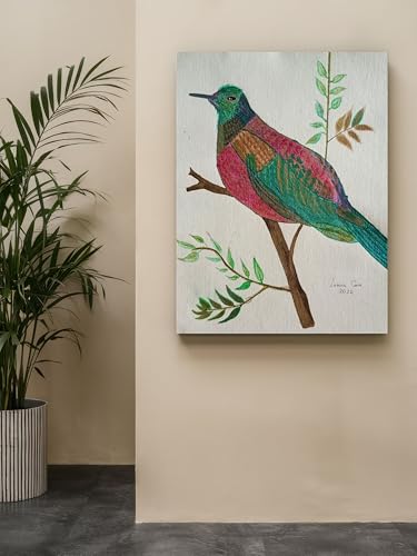 Art to Doors | Bird Artistic Interpretation | Artist Lovina Cano | Vertical | Art Prints | Home Decor | Wall Art | Gift Items | Canvas Frame