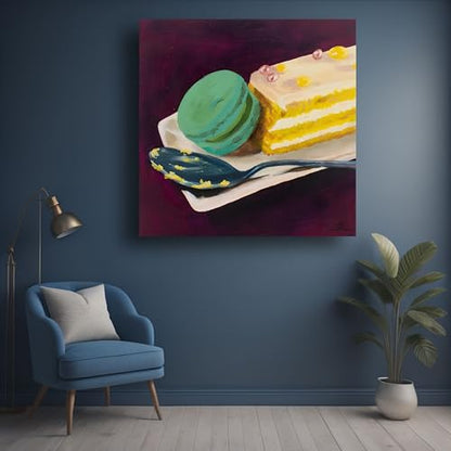 Art to Doors | Desserts And Delight | Artist Uthiraa Mahalingam | Square | Art Prints | Home Decor | Gift Items | Wall Art | Canvas Frame