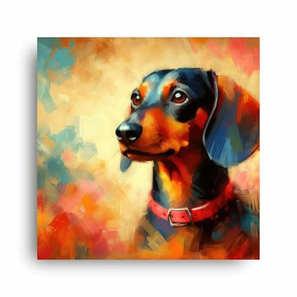 Art to Doors | Interactive Dog Art | Square | Art Print | Home Decor | Wall Decor | Gifts for Women | Gifts for Men | Gift Items | Wall Art