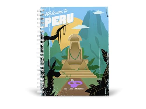 Art to Doors | Welcome To Peru | Spiral Notebooks | A5 Size Paper | 120 Pages | 70 GSM Paper | Attractive Cover Designs