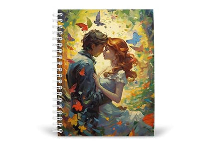 Art to Doors | A Moment of Passion | Spiral Notebooks | A5 Size Paper | 120 Pages | 70 GSM Paper | Attractive Cover Designs