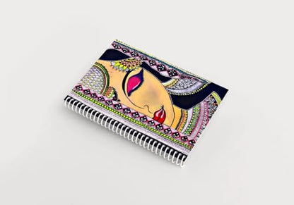 Art to Doors | Handmade Graceful Beauty | Artist Monica Verma| Spiral Notebooks | A5 Size Paper | 120 Pages | 70 GSM Paper | Attractive Spiral Notebook