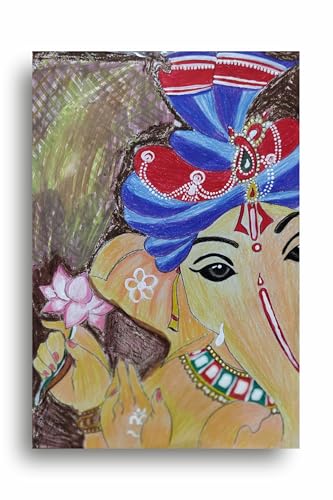 Art to Doors | Lord ganesha | Artist Bindu Kamboj | Vertical | Art Prints | Home Decor | Wall Art | Gift Items | Canvas Frame