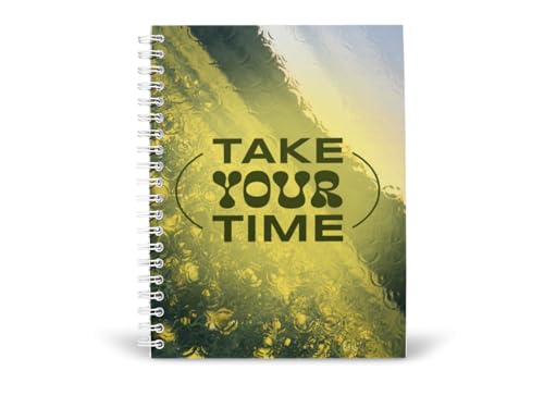 Art to Doors | Take Your Time | Spiral Notebooks | A5 Size Paper | 120 Pages | 70 GSM Paper | Attractive Cover Designs