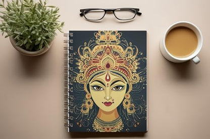 Art to Doors | Goddess Journal | Spiral Notebooks | A5 Size Paper | 120 Pages | 70 GSM Paper | Attractive Cover Designs